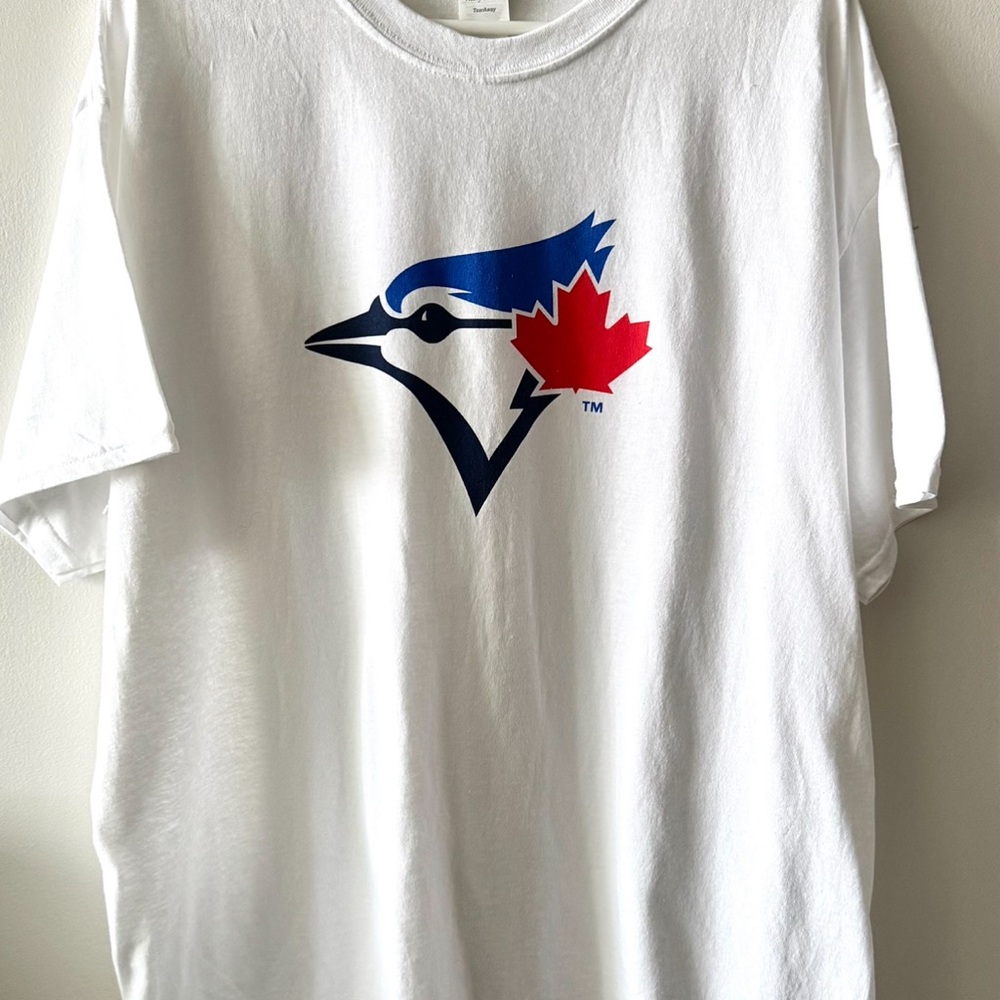 Classic White Blue Jays Logo T-Shirt